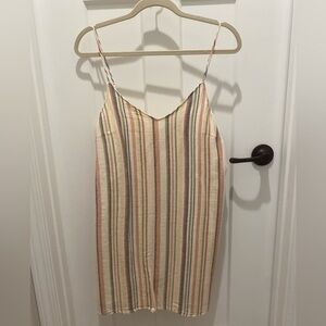 American Eagle Mini Linen Stripe Dress - Size M